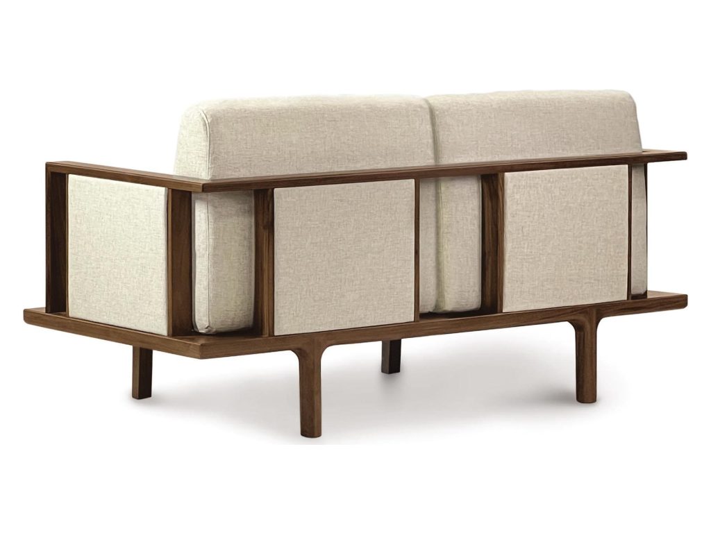 Copeland Furniture Sierra Loveseat with Upholstered Panel, alternate view