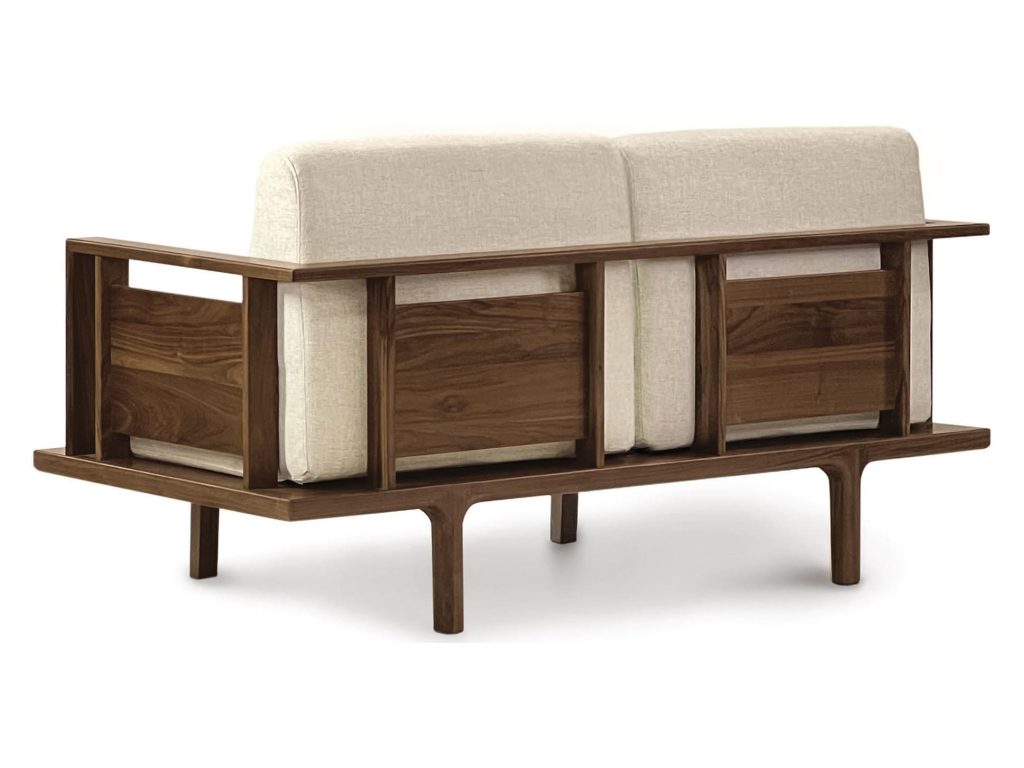 Copeland Furniture Sierra Loveseat with Wood Panel, alternate view