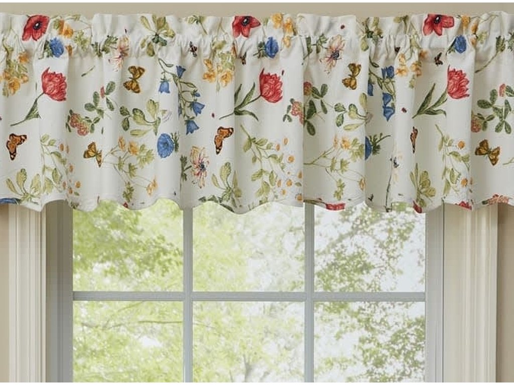 Park Designs Wildflower Scalloped Valance