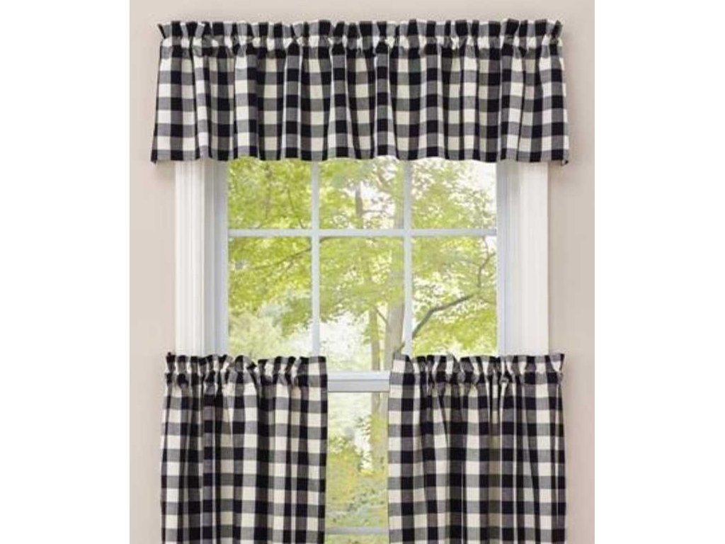 Park Designs Checkerboard Star Lined Valance