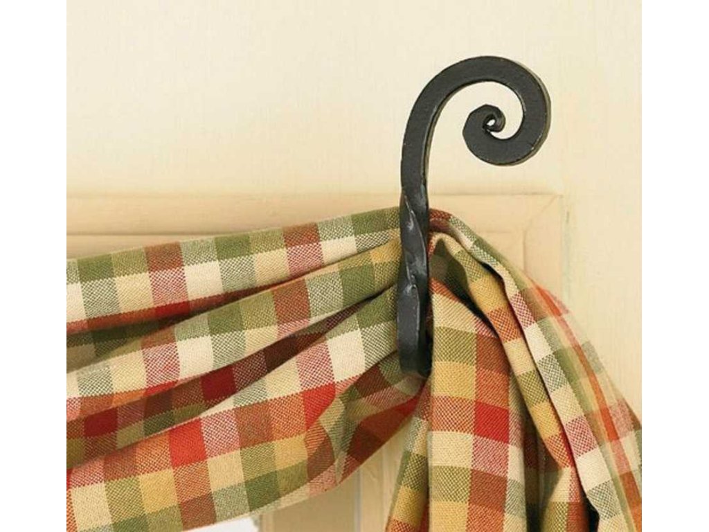 Park Designs Forged Scroll Fishtail Swag Hook