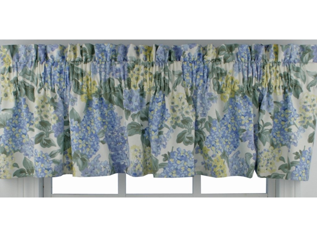Ellis Curtain Hydrangea Tailored Valance