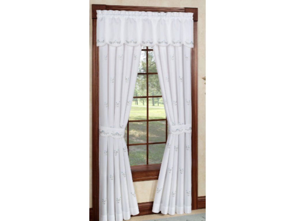 Today's Curtain Forget Me Not Panel Pair