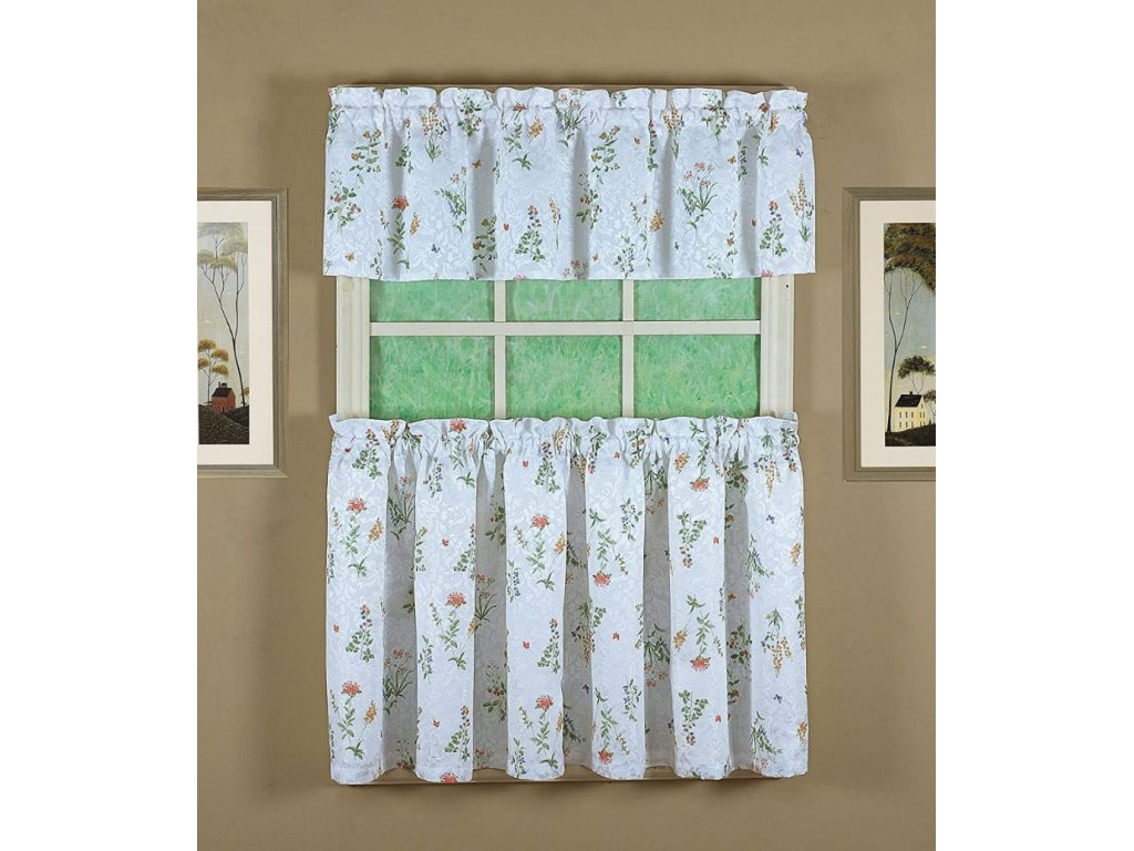 Today's Curtain English Garden Tier Pair
