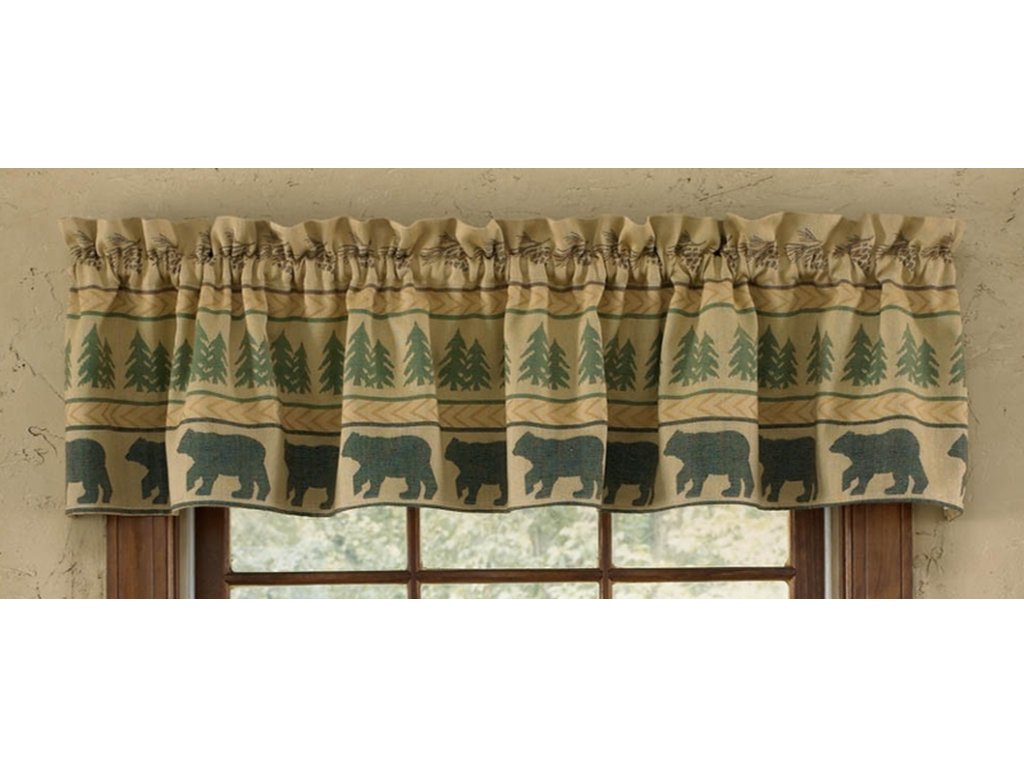 Park Designs Bear Tracks Lined Valance