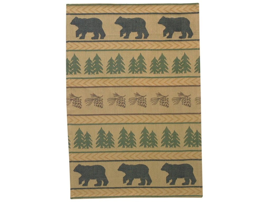 Park Designs Bear Tracks Lined Tier Pair