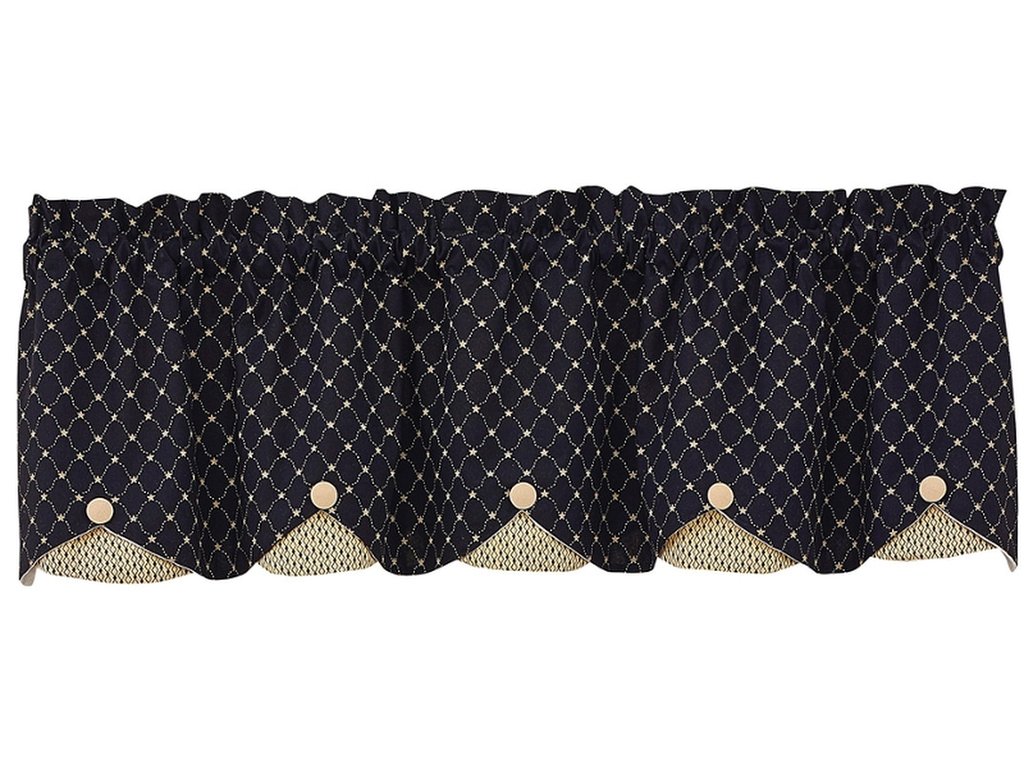 Park Designs Carrington Lined Scallop Valance