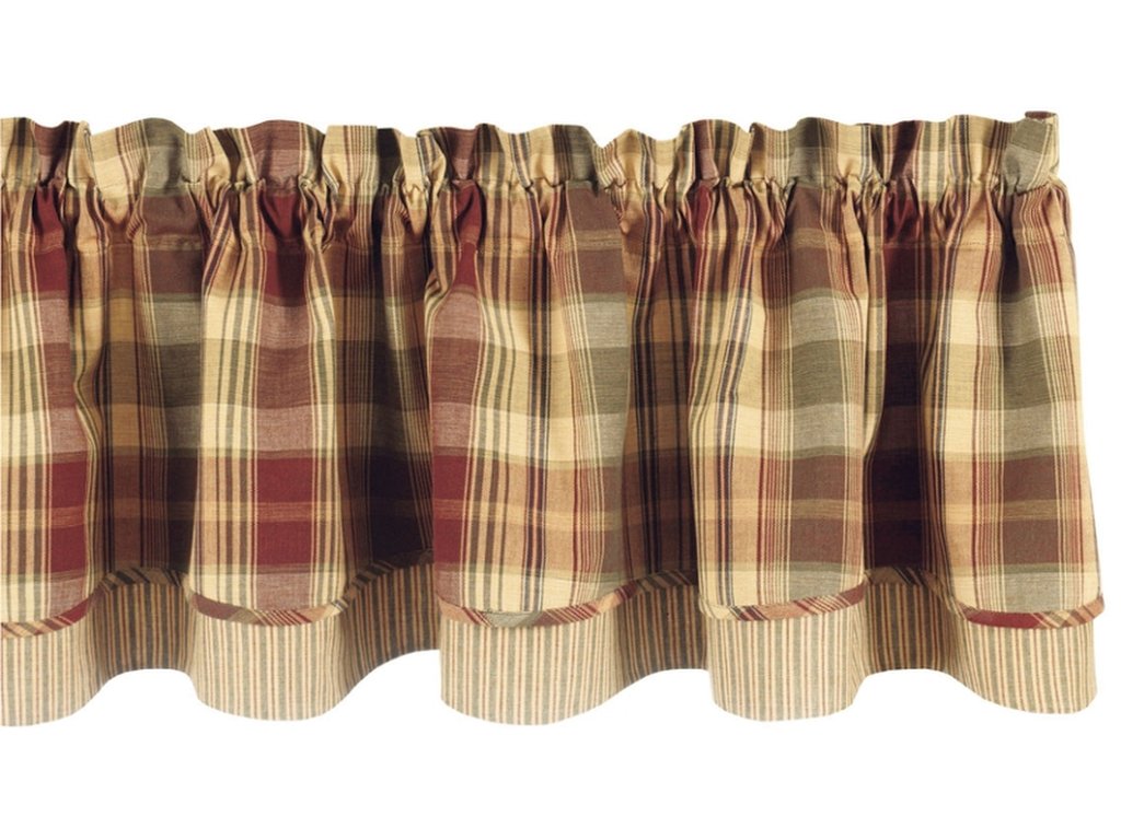 Park Designs Saffron Lined Layered Valance