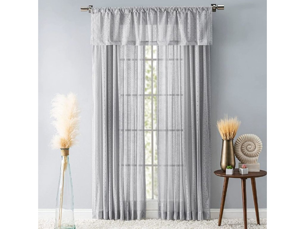 Ricardo Striped Lace Valance