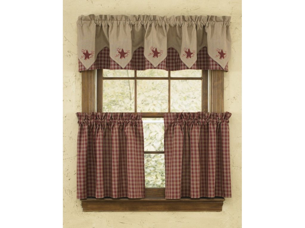 Park Designs Sturbridge Lined Star Valance