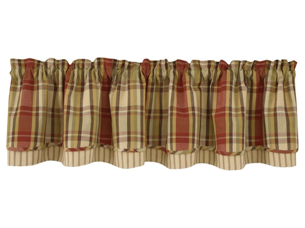 Park Designs Heartfelt Lined Layered Valance