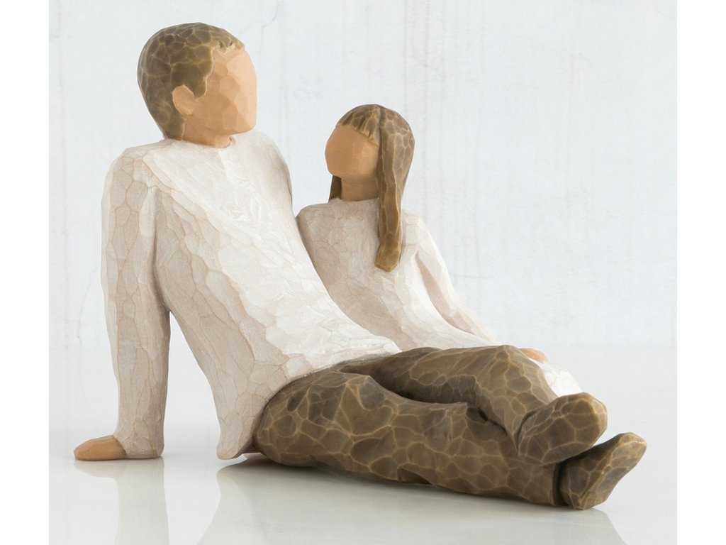 Father and Daughter Willow Tree Figurine