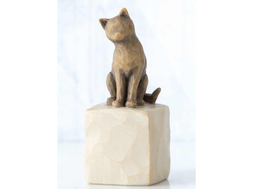 Love My Cat (Dark) Willow Tree Figurine