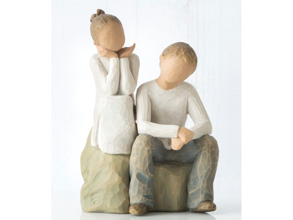 Brother and Sister Willow Tree Figurine
