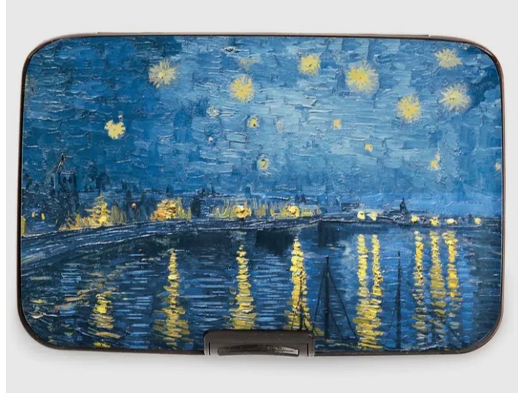 Van Gogh-Starry Night Over the Rhone Armored Wallet