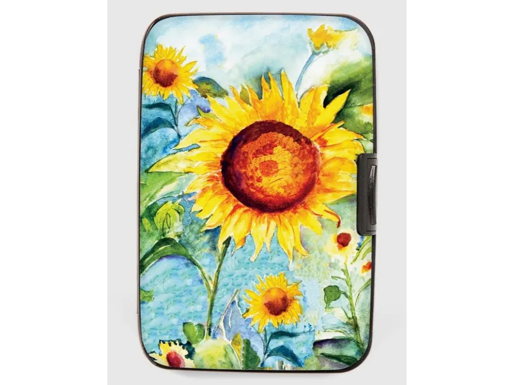 Painted Sunflower Armored Wallet