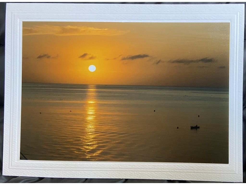 Ocean Sunset Greeting Card- Blank Inside