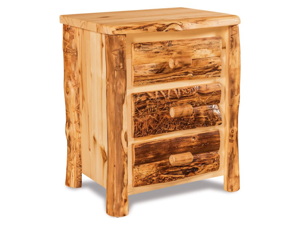 3 Drawer Nightstand w/Sliding Top