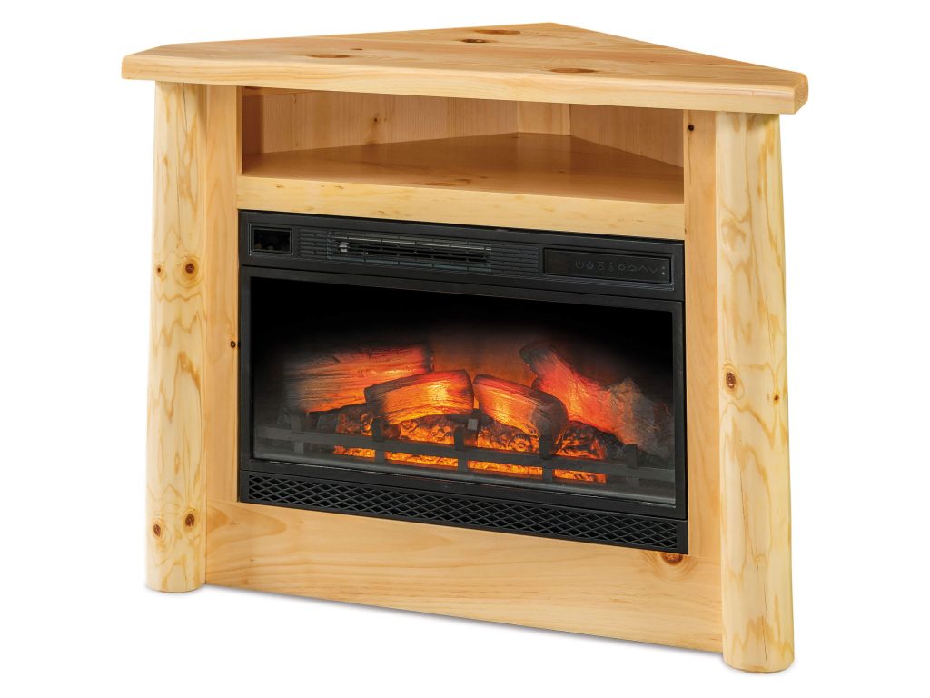 Corner Fireplace w/Opening Accessory
