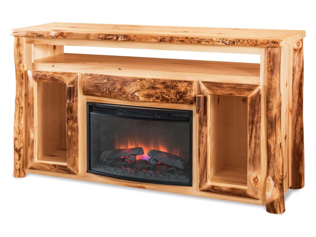 TV Cabinet w/Opening & Fireplace