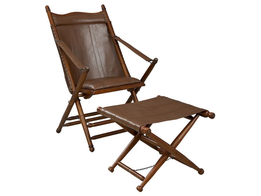 Folding Stool Teak in Dark Brown 12-03
