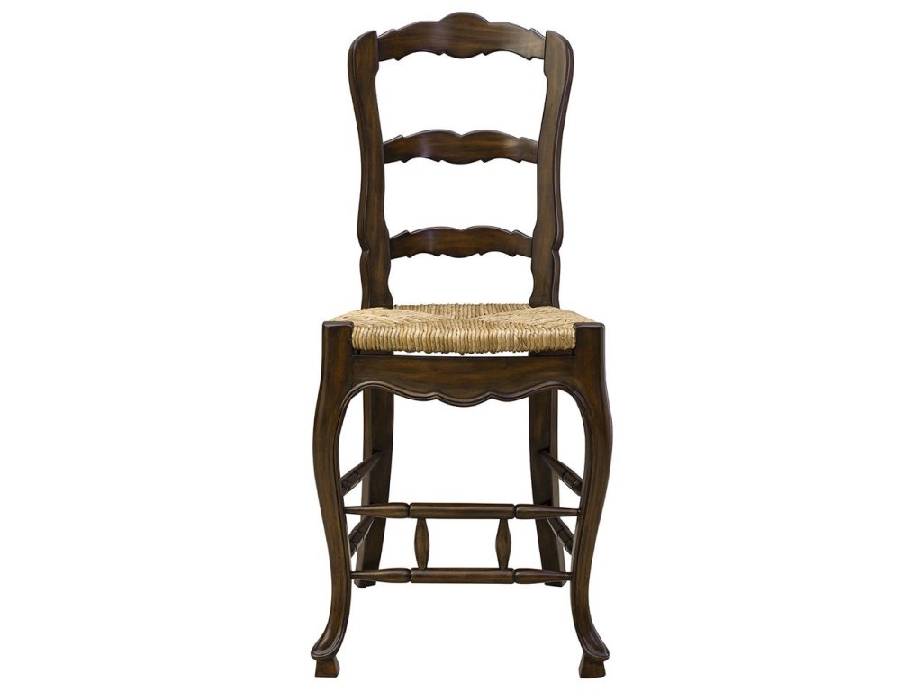 24" Ladderback Counter Stool in Mahogany