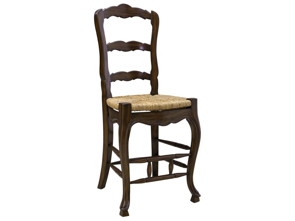 24" Ladderback Counter Stool in Mahogany