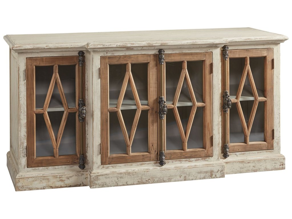 Glass Front Server in Dove