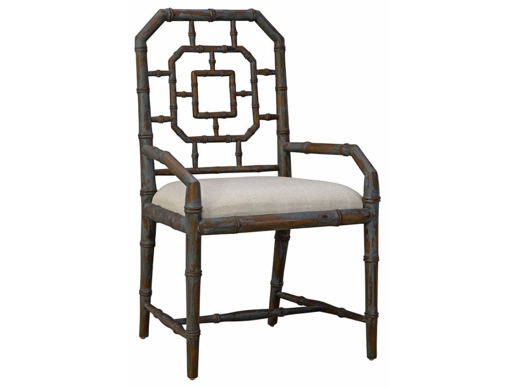 Arm Chair in Aged Blue