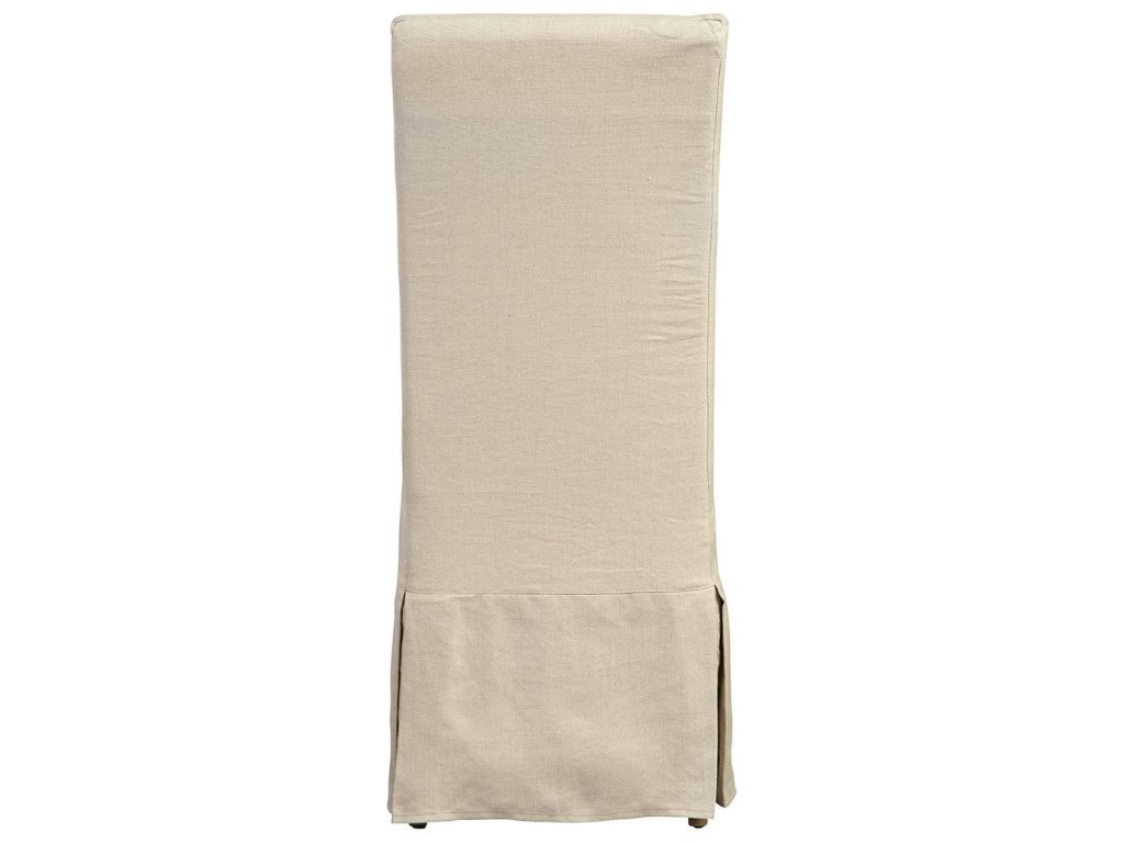 Furniture Classics Linen Floor Length Slip Covered Parsons Chair - Alternative View