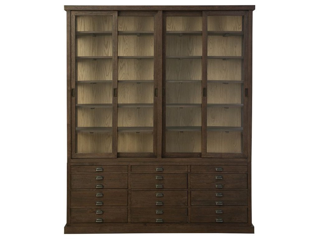 Display Cabinet in Brown - Alternative View