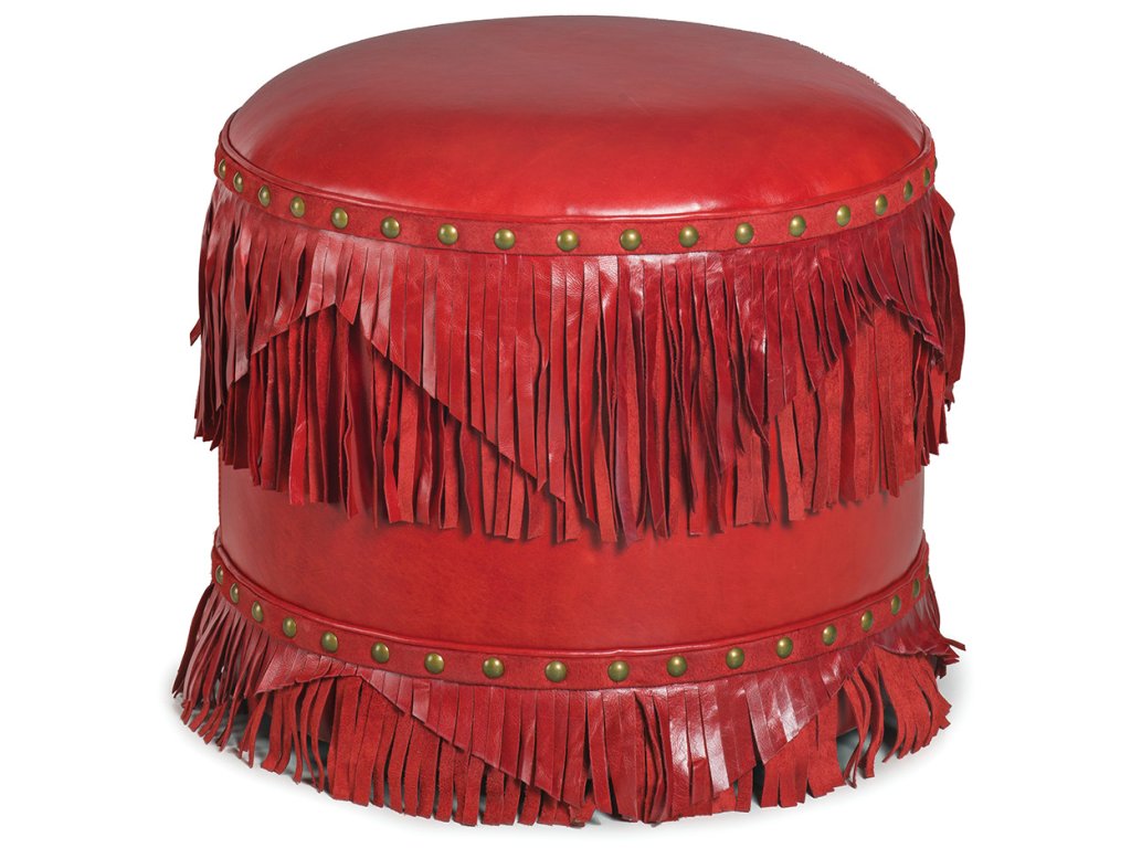 Margo Fringed Ottoman - Alternative View