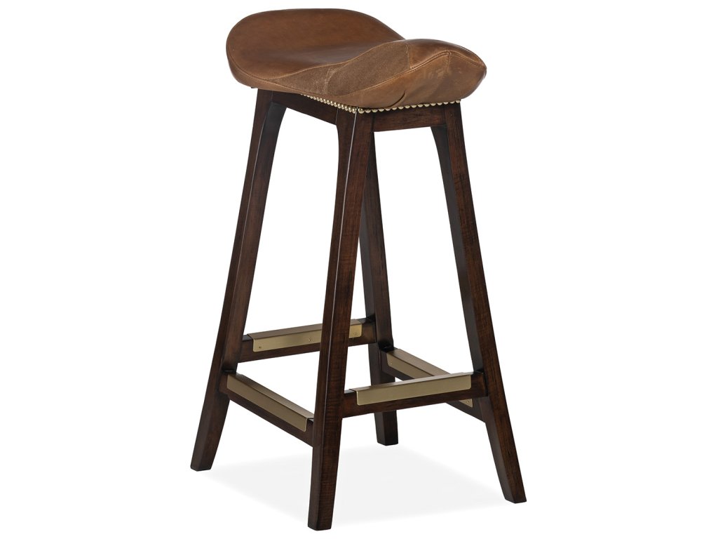 English Saddle Counter Stool