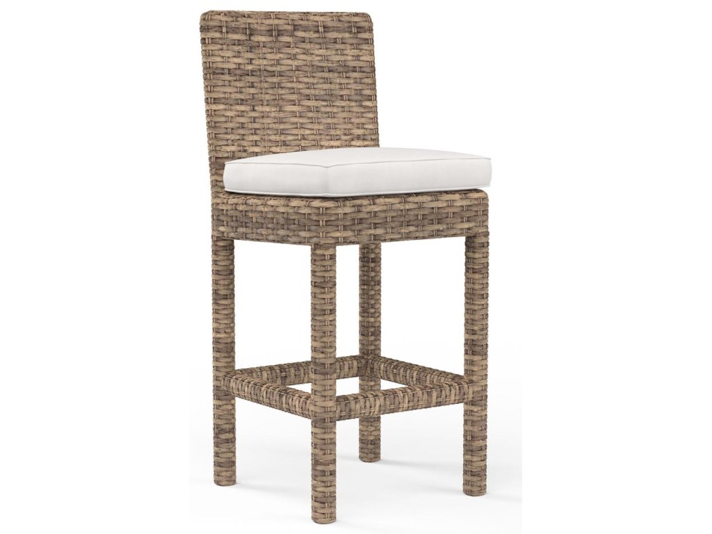Havana Counter Stool in Canvas Flax w/ Self Welt