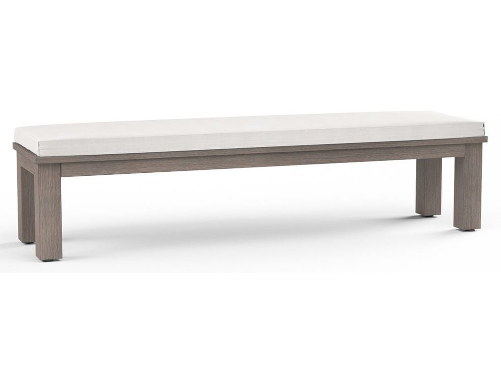 Laguna Dining Bench in Canvas Flax, No Welt