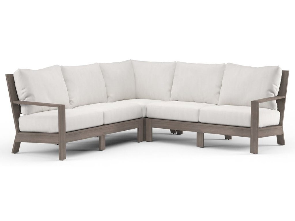 Laguna Sectional in Canvas Flax, No Welt