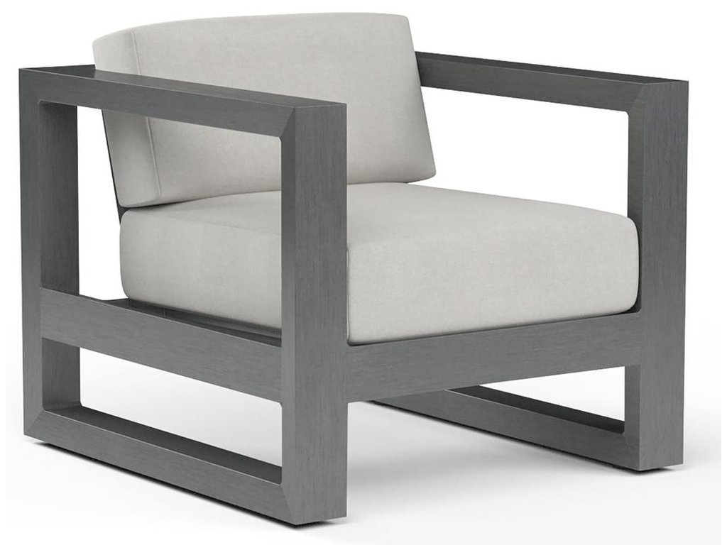 Redondo Club Chair in Cast Silver, No Welt