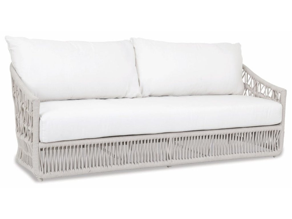 Dana Rope Sofa in Linen Canvas w/ Self Welt