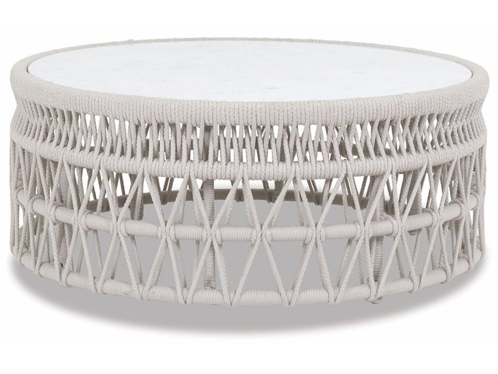 Dana Coffee Table with Honed Carrara Marble Top
