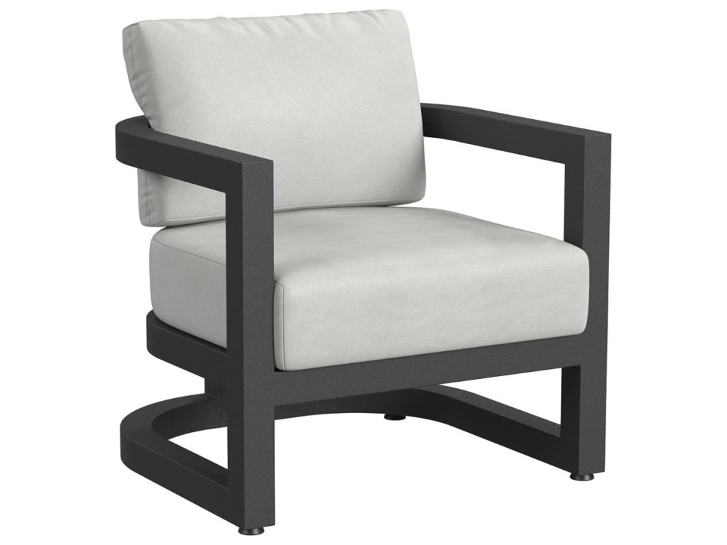 Malibu Club Chair in Cast Silver, No Welt