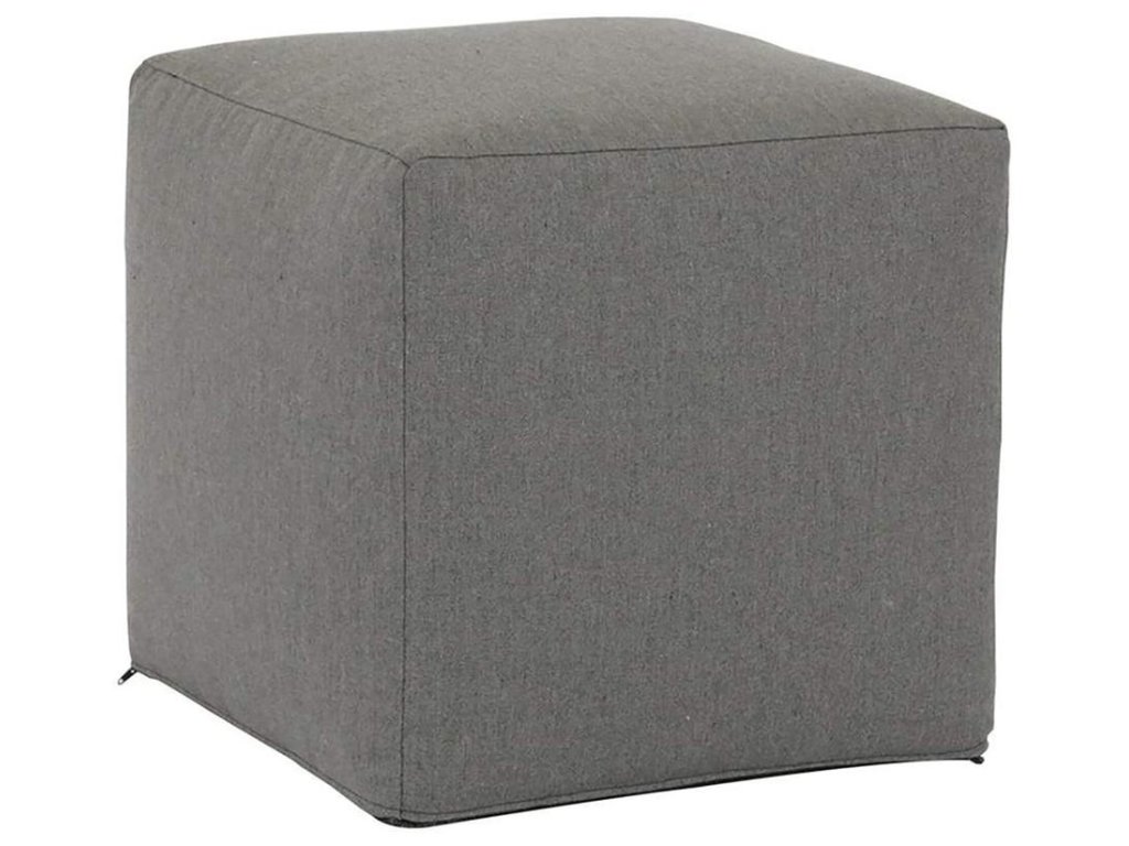 18"Pouf Cube in Heritage Granite