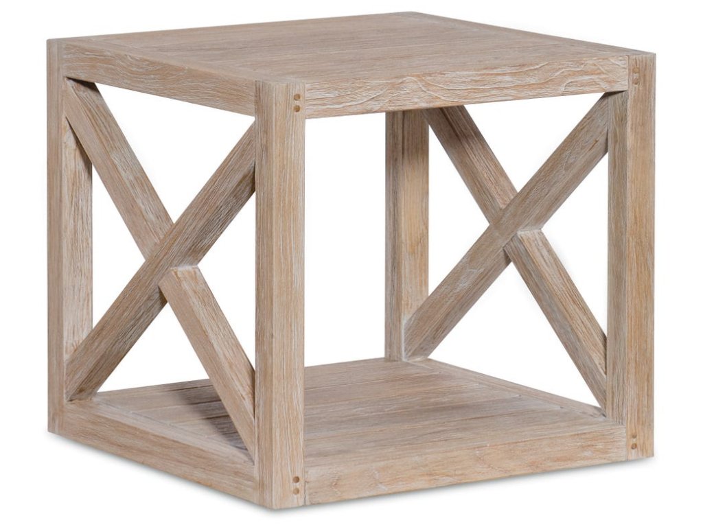 Coastal Teak X End Table