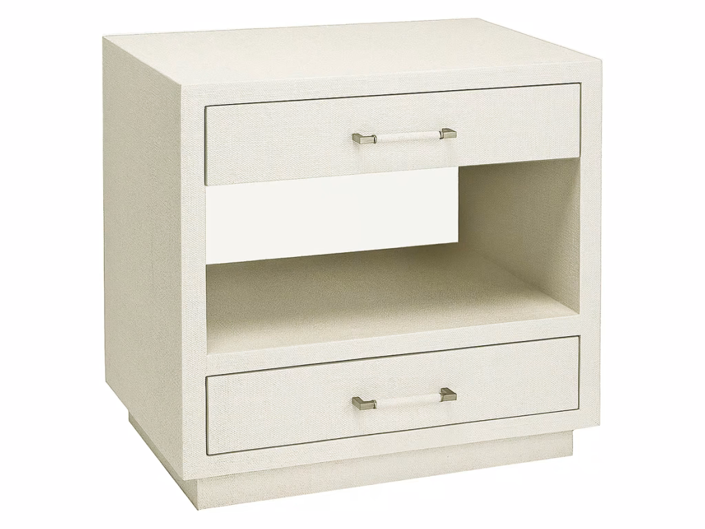 taylor bedside chest  - white