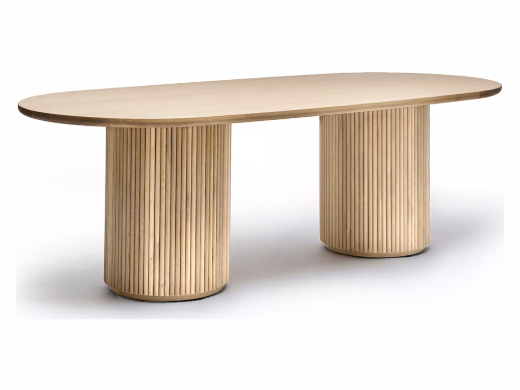 Laurel Oval Dining Table - Saddle