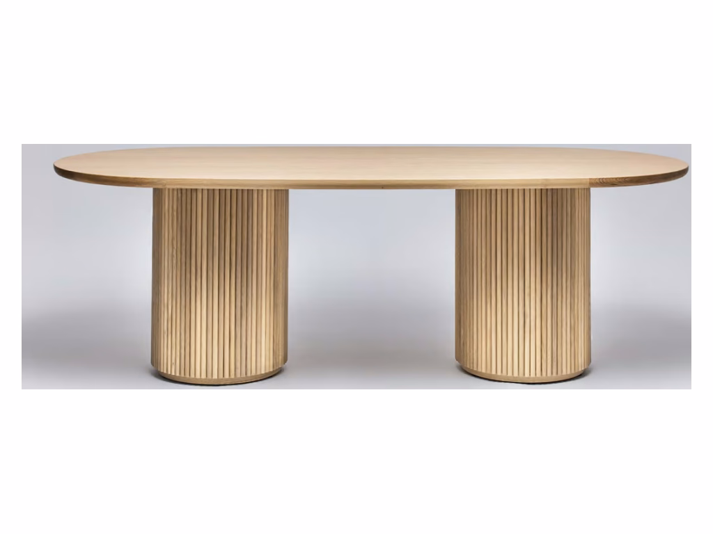 Laurel Oval Dining Table - Saddle