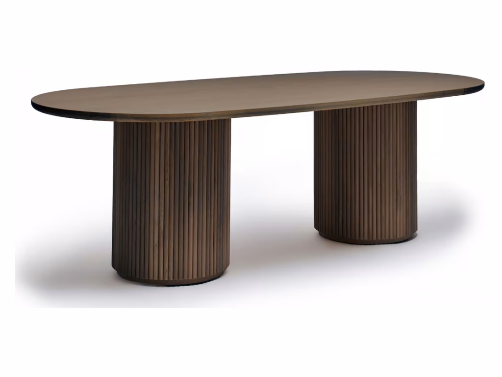 Laurel Oval Dining Table - Mocha