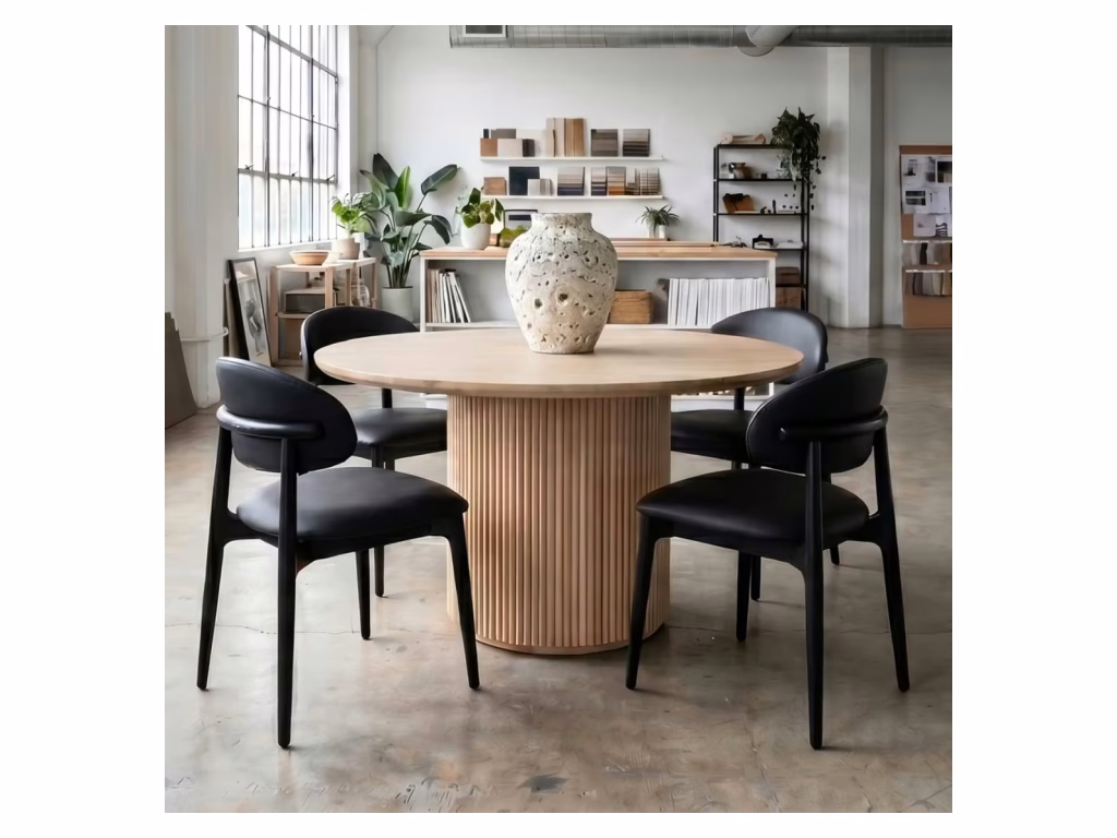 Laurel Round Dining Table Large - Saddle