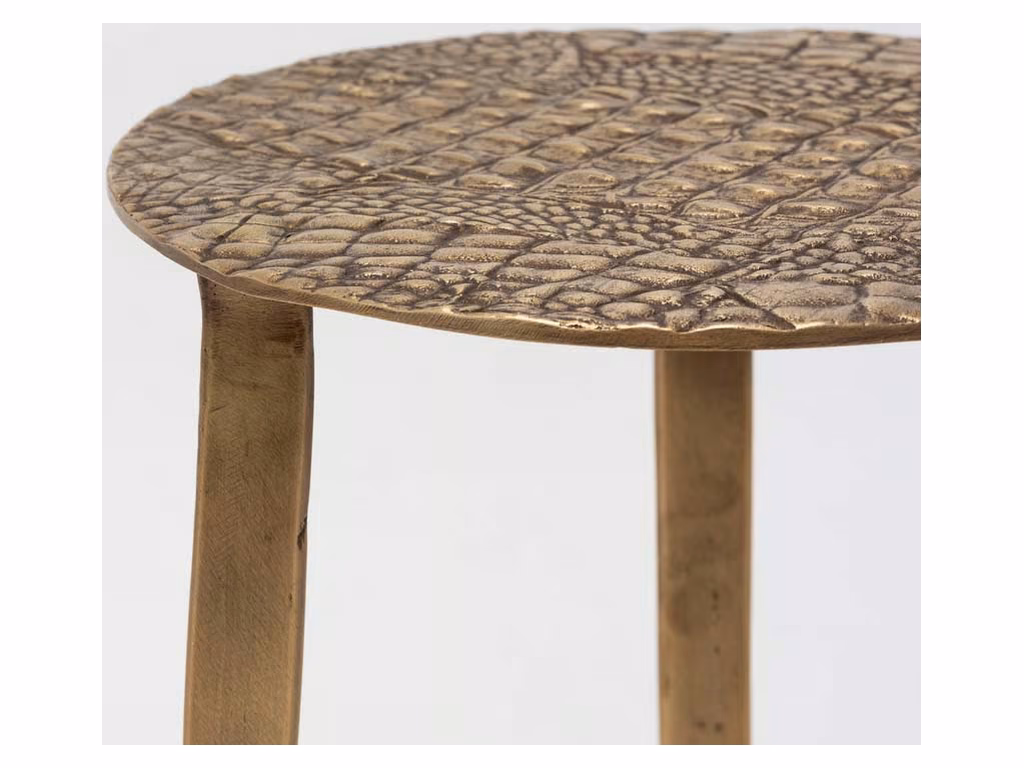Saxon Accent Table - Antique Brass