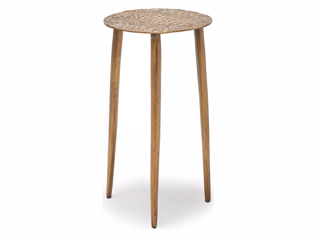 Saxon Accent Table - Antique Brass
