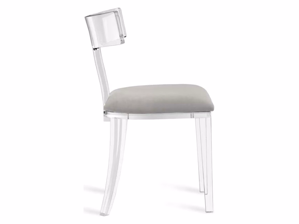 Tristan Acrylic Klismos Chair